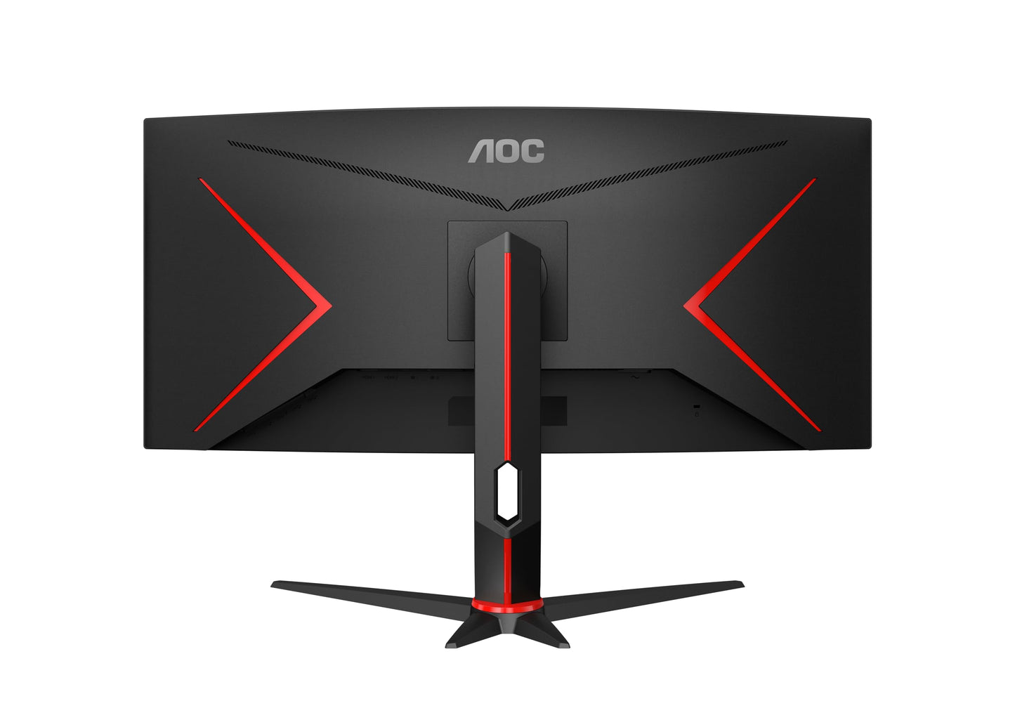 AOC CU34G2XPD/BK 34 inch curved, UW-QHD USB hub gaming monitor, 180Hz, Fast VA panel, 1ms GtG, HDR400, FreeSync Premium, height adjustment, (3440x1440 HDMI 2X 2.0 DP 2X 1.4) black/red - CU34G2XPD/BK/39