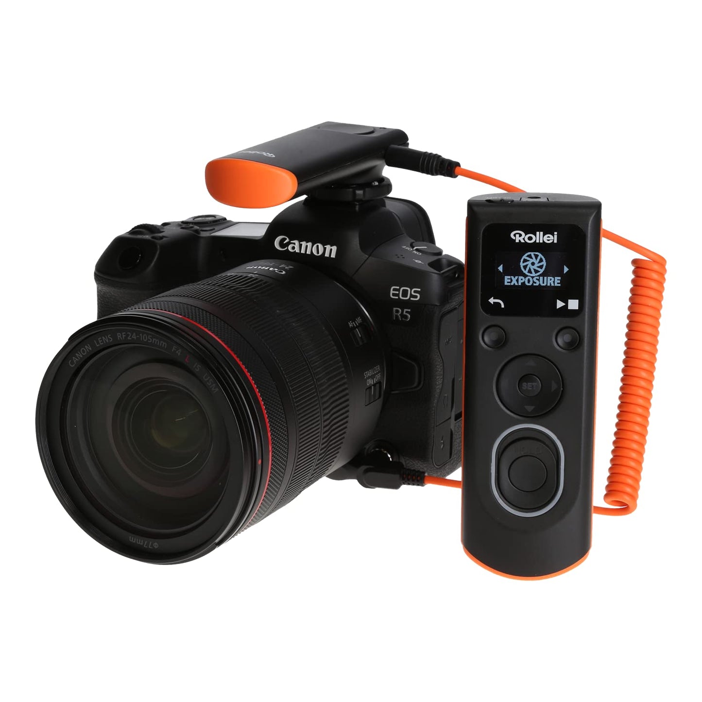 Rollei wireless remote shutter release for Sony - allows wireless remote shutter release, long exposures, continuous shooting and time interval recordings of your (manufacturer) DSLM/DSLR camera, LCD display illuminated - 281120