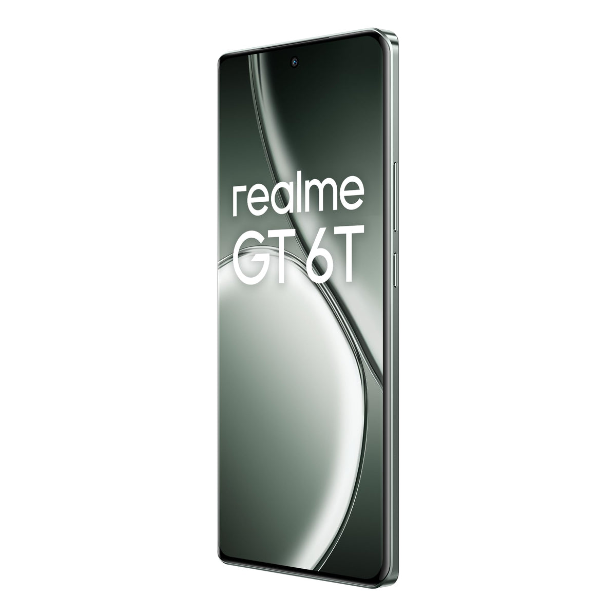 Smartphone realme GT 6T 5G 8+256 GB, chipset de vârf Snapdragon 7+ Gen 3, display Hyper de 120Hz și 6000nit, încărcare 120W SUPERVOOC, baterie masivă de 5500mAh, cameră Sony de 50MP cu OIS, Razor Green (fără adaptor) - RMX3853