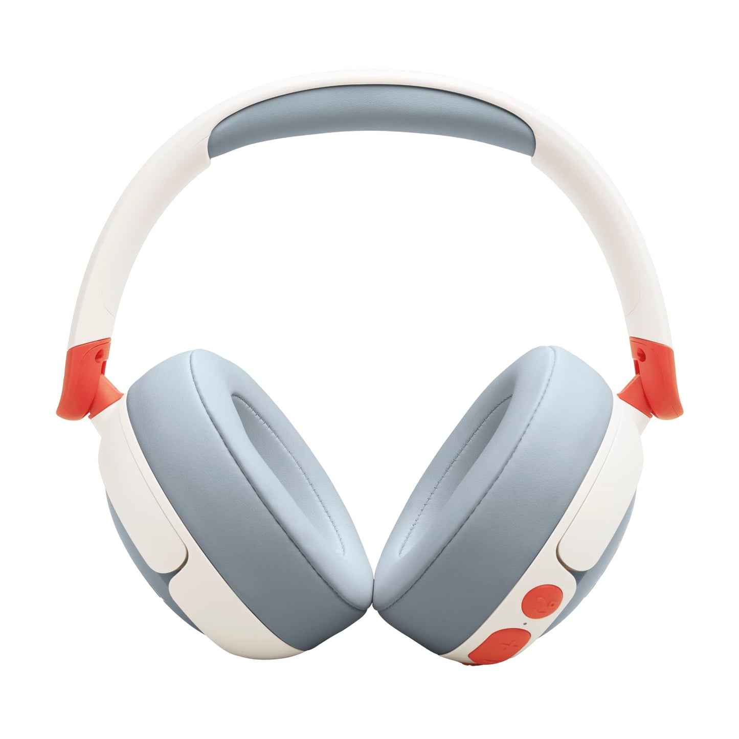 JBL Junior 470 NC, wireless over-ear Bluetooth headphones with active noise canceling for children, microphone, 50 h playback, JBL Safe Sound, low volume, simple operation and stickers, white - JBLJR470NCWHT