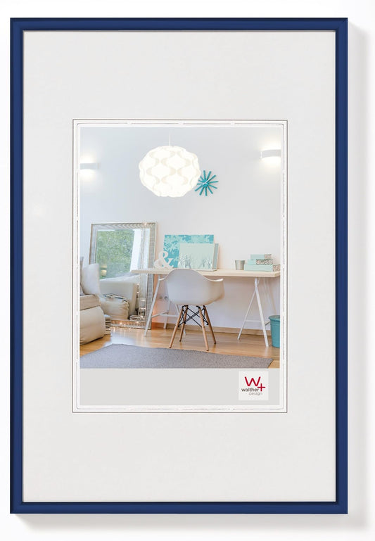 walther design picture frame blue 40 x 60 cm New Lifestyle plastic frame KV460L