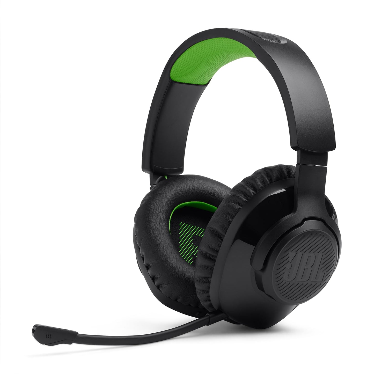 JBL Quantum 360X over-ear gaming headphones - for Xbox as well as PC, Mac and Nintendo Switch - with boom microphone and 22 hours of battery life - black - JBLQ360XWLBLKGRN