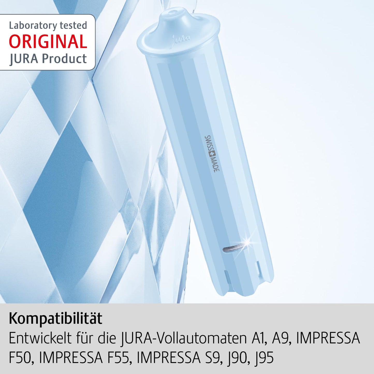 JURA original - CLARIS Blue+ filter cartridge with added hygiene - TÜV-certified hygiene - pack of 3 - 24231