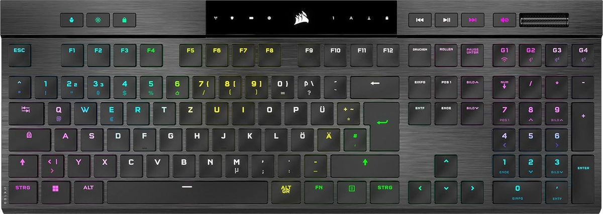 CORSAIR K100 AIR WIRELESS RGB Tastatur mecanică de gaming - Negru - CH-913A01U-DE