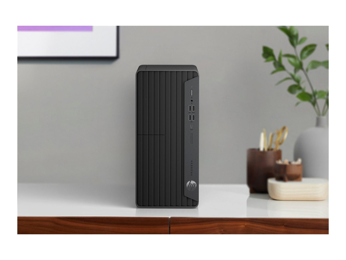 HP ProDesk 600 G6 Mini Tower Desktop Computer, Intel Core i5-10500T, 16GB RAM, 256GB SSD, QWERTY US Keyboard, Windows 11 Pro (Refurbished)