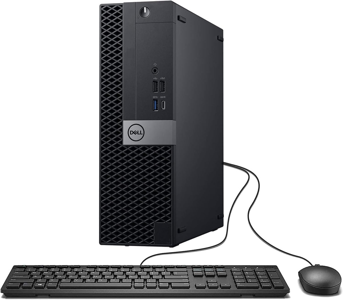 DELL Optiplex 7050 SFF Desktop PC, Intel Core i5-7500, 8 GB RAM, 256 GB SSD, WiFi, Bluetooth, US QWERTY keyboard, Windows 11 Pro (Refurbished)