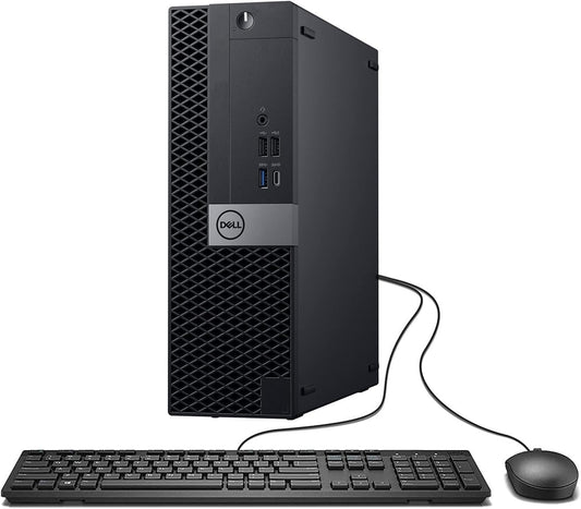 DELL Optiplex 7050 SFF Desktop PC, Intel Core i5-7500, 8 GB RAM, 256 GB SSD, WiFi, Bluetooth, US QWERTY keyboard, Windows 11 Pro (Refurbished)