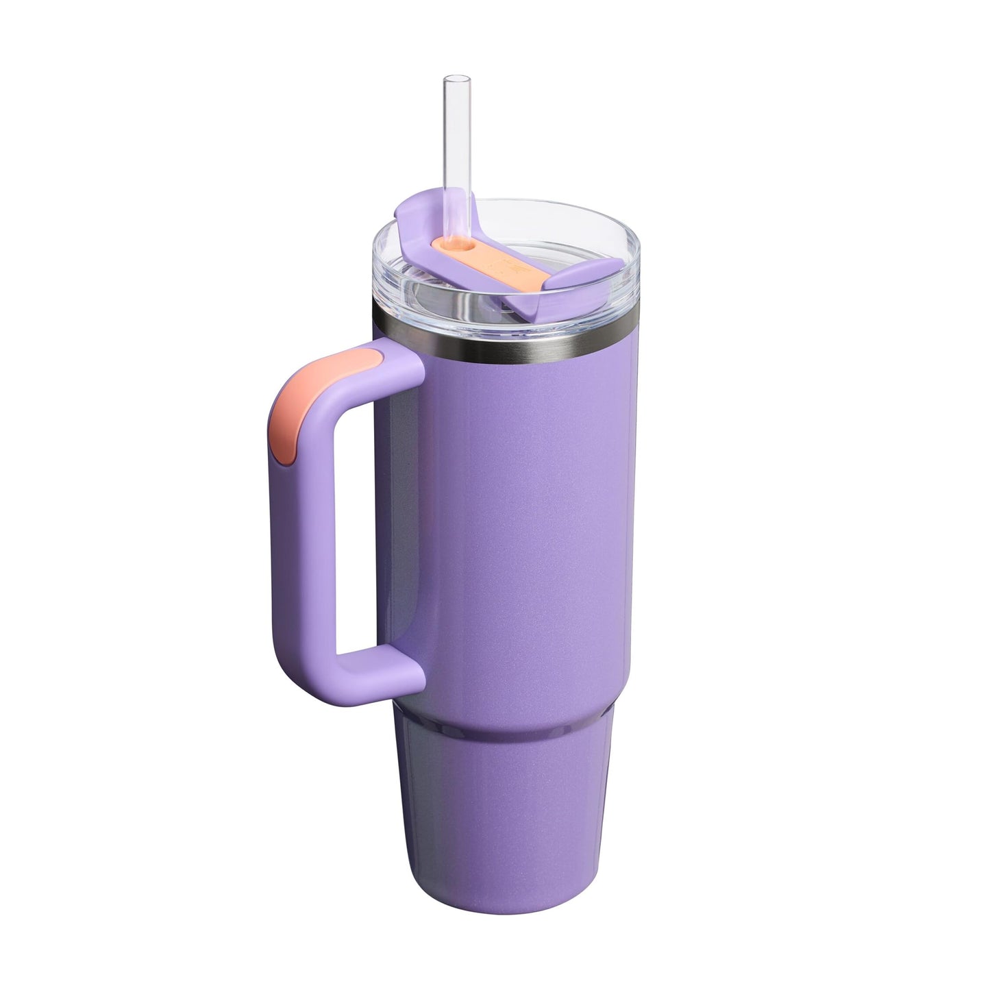 STANLEY 1913 Quencher H2.0 Flowstate Drinking Bottle with Straw 0.89L - Thermo Mug Cools for 9 Hours - 40 Hours Ice Cooled - Thermos Bottle BPA Free - Stainless Steel Drinking Cup - Periwinkle Shimmer - 100000115479