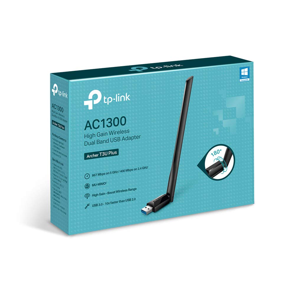 TP-Link Archer T3U Plus AC1300 High Gain USB WLAN Stick Adapter with - ARCHER