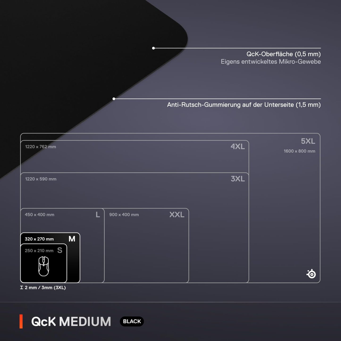SteelSeries QcK - Gaming Mouse Pad - 63004
