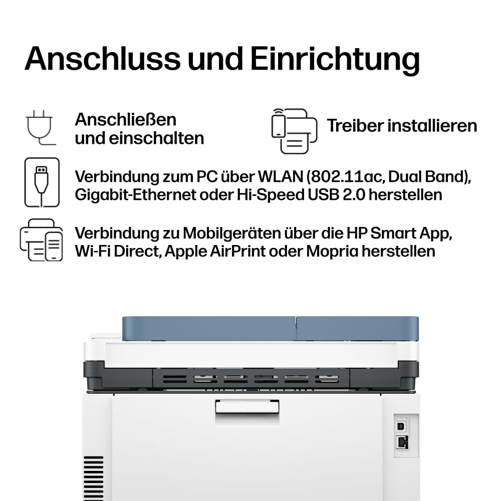 HP Color LaserJet Pro MFP 3302sdwg multifunction color laser printer, automatic two-sided printing, high print speed, touchscreen, Wi-Fi, Ethernet, USB, Wolf Pro Security - 759V0F#ABD