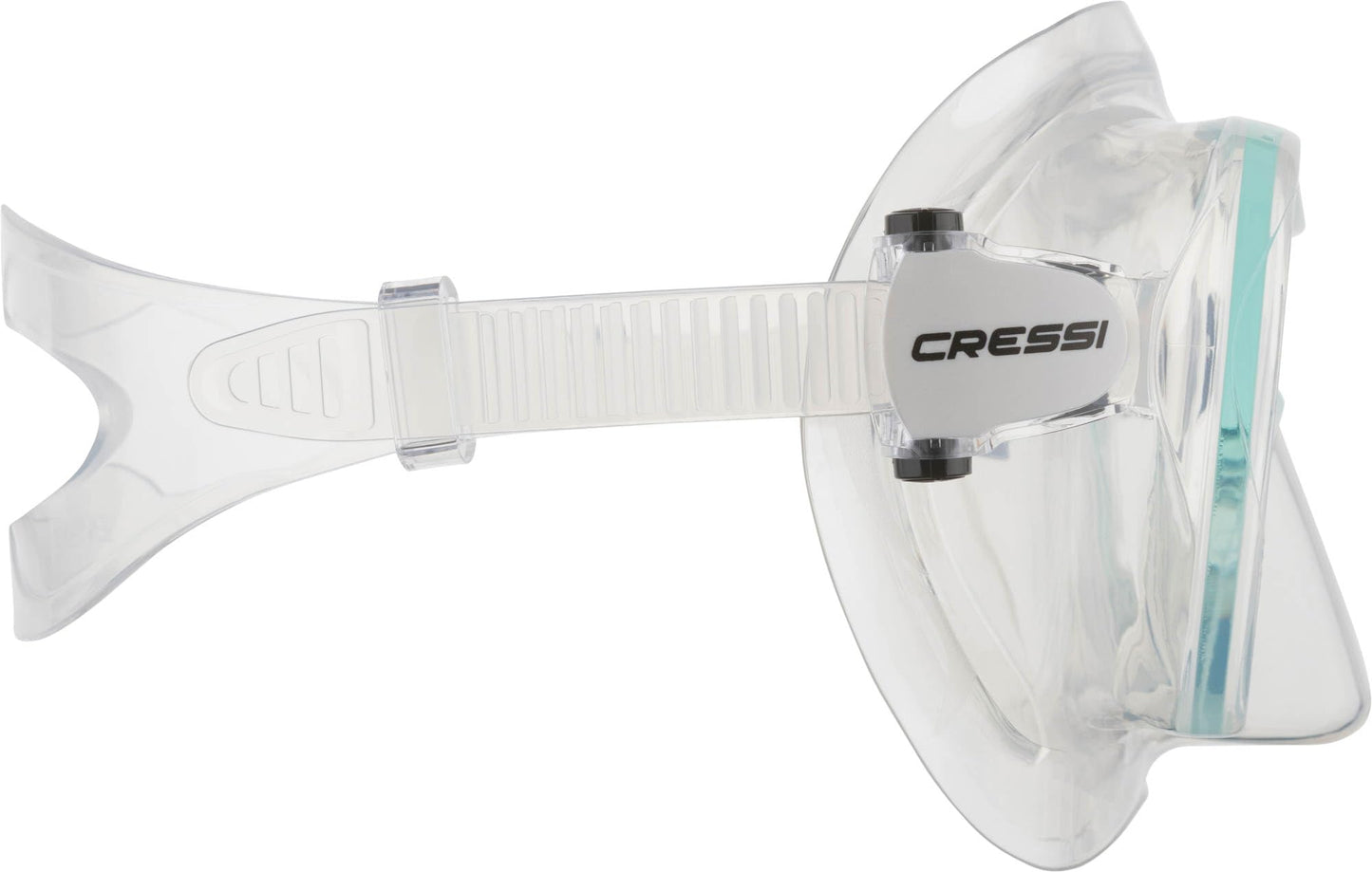 Cressi frameless diving mask F1 - fog-free glass lens, diving goggles - ergonomic silicone edge, snorkel mask - dry snorkel & snorkel set - transparent - combo set - YDS280000