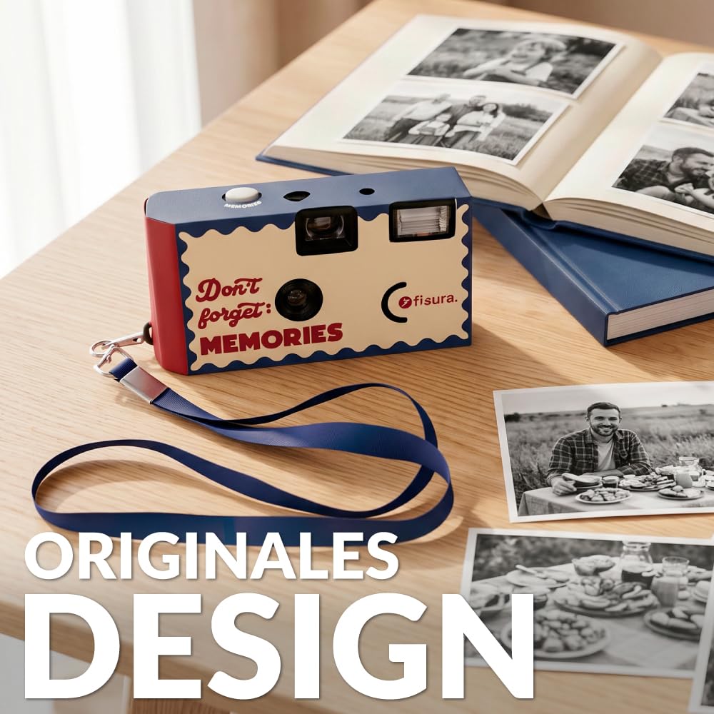 Fisura disposable camera (Don't Forget, blue and beige) - HGI2621553