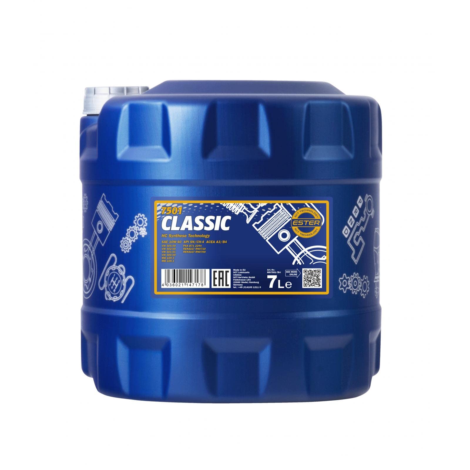 MANNOL 7501 Classic 10W-40 7L - MN7501-7