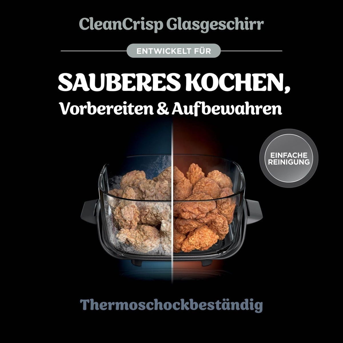 Ninja CRISPi 3,8-l-TempWare-Glasbehälter mit Deckel, XSKLIDPLTEUUK