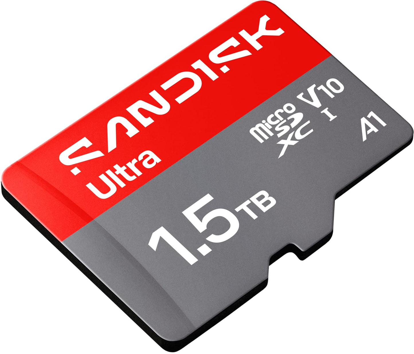 SANDISK Ultra microSDXC 1.5TB, UHS-I + SD Adapter (up to 195MB/s Read, Full HD Video, V10, U1, C10, A1) Card for Android smartphones or tablets, cameras and laptops - SDSQUJQ-1T50-GZ6MA