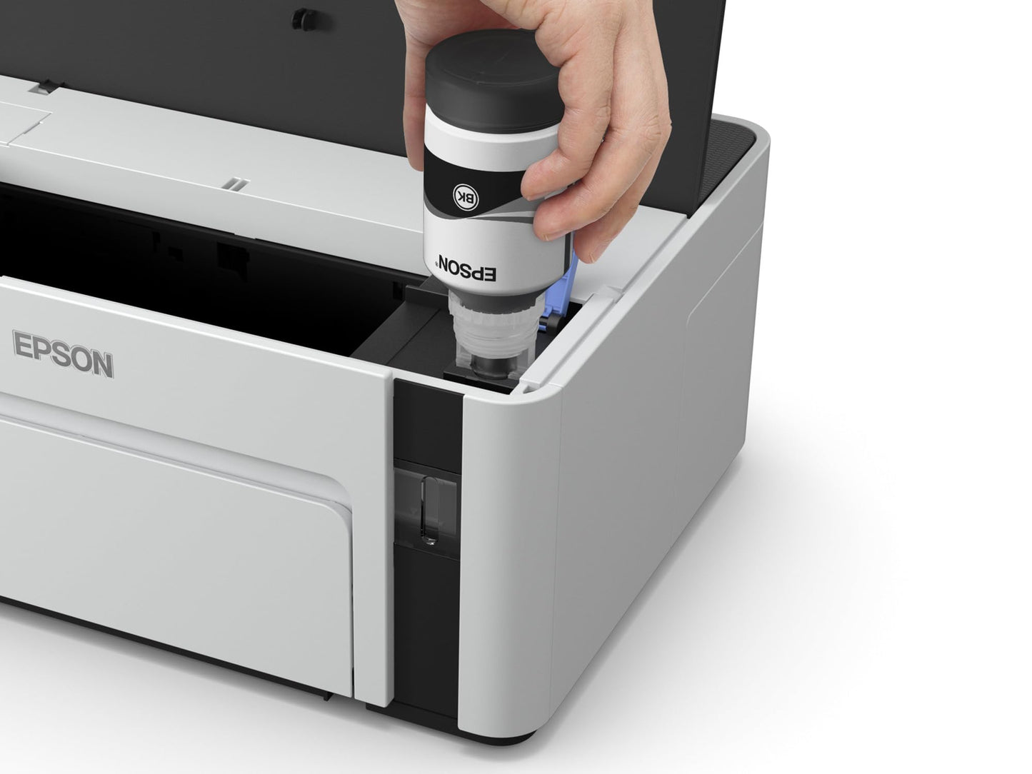 Epson EcoTank ET-M1120 refillable black and white printer (single function, DIN A4, Wi-Fi, USB 2.0) large ink tank, high range, low page costs - C11CG96402