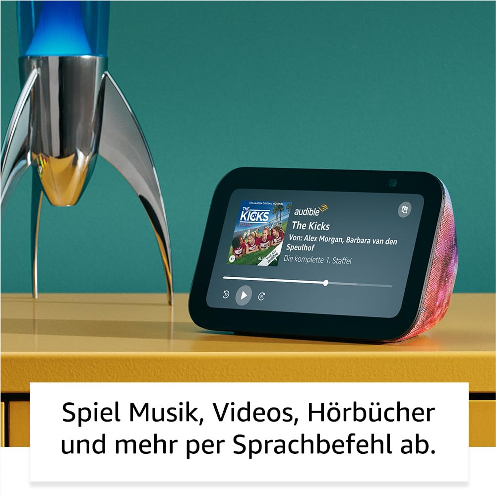 Echo Show 5 Kids (Latest Generation) | Smart Display | 1 year of Amazon Kids+ content included | Space theme, with Alexa+ Early Access - H97N6S