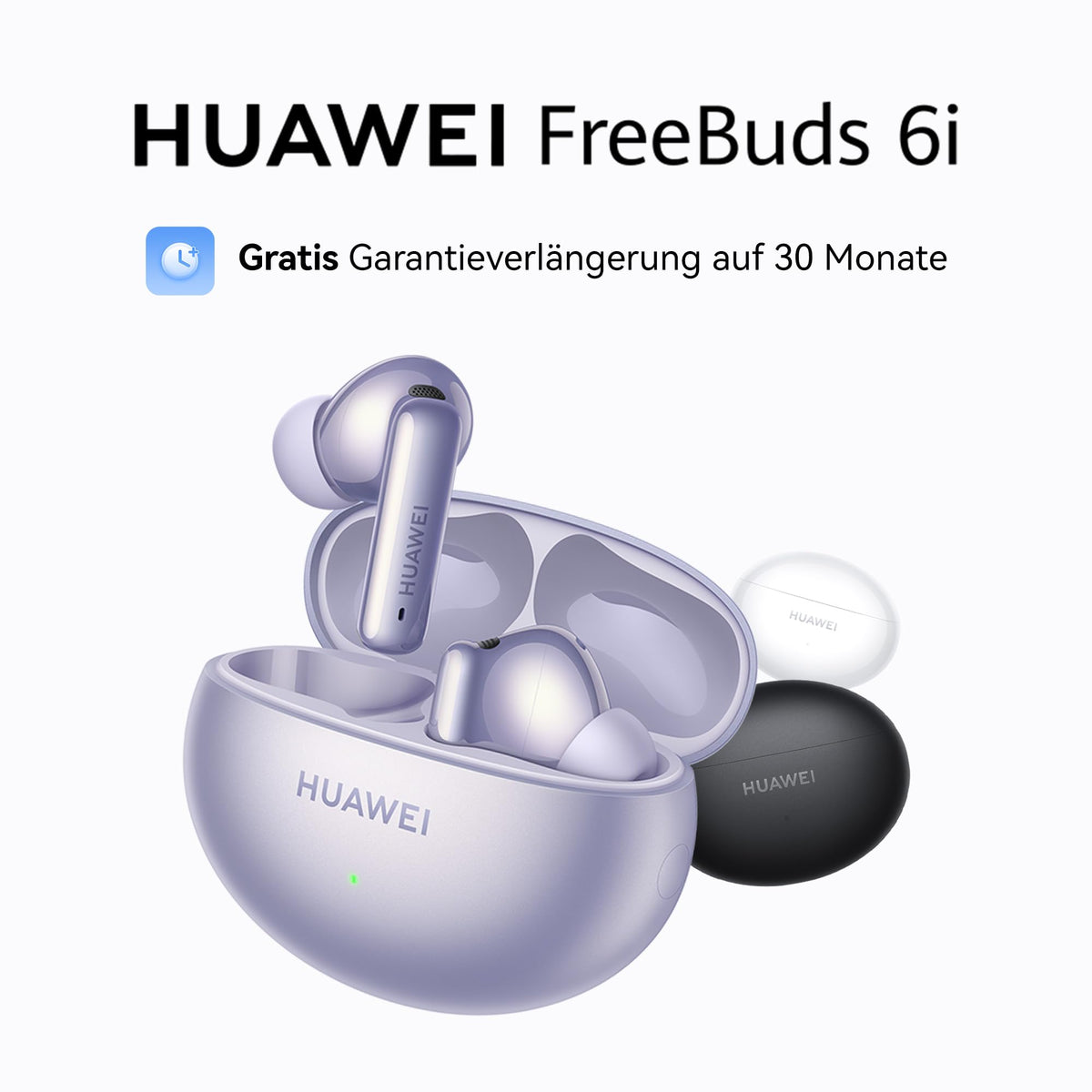 HUAWEI FreeBuds 6i Wireless Earbuds, White - Orca-T100