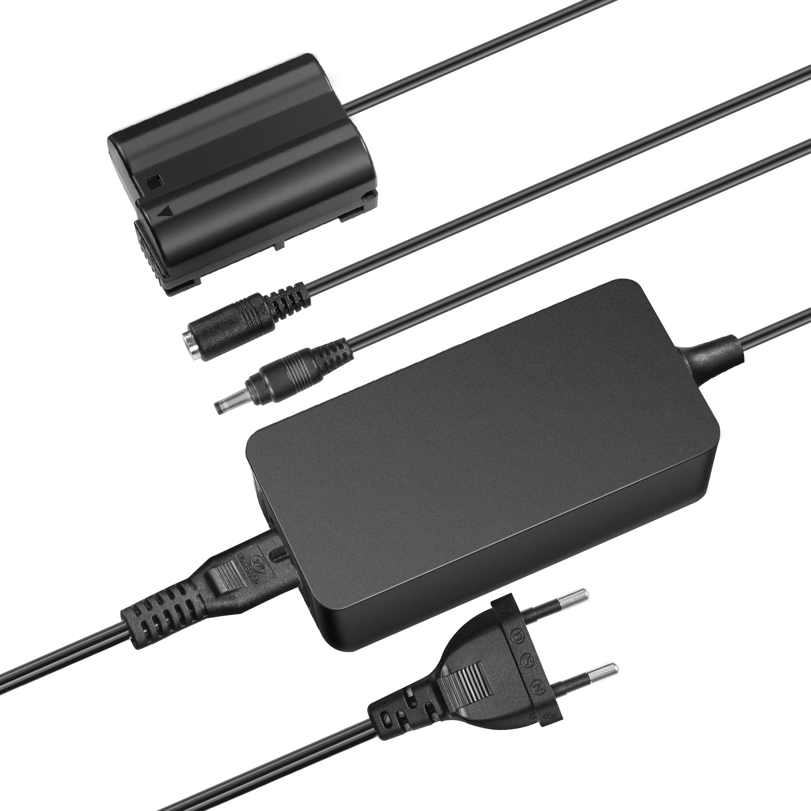 NEEWER Virtual Battery with AC/DC Coupler, Replaces EP~5B/EN~EL15 Power Supply, Compatible with Nikon Z5 Z6 Z7 Z6II Z7II D500 D610 D750 D780 D800 D810 D850 D7000 D7100 D7200 D7500 - 10101138