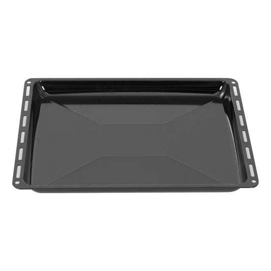ICQN fat pan 445 x 375 x 35 mm, suitable for Whirlpool, Ignis, Bauknecht, Indesit, Algor, Neckermann, Lloyds, enamelled baking tray, scratch-proof and rust-proof, 44.5 x 37.5 cm - bakingtray-ES44535-vdr