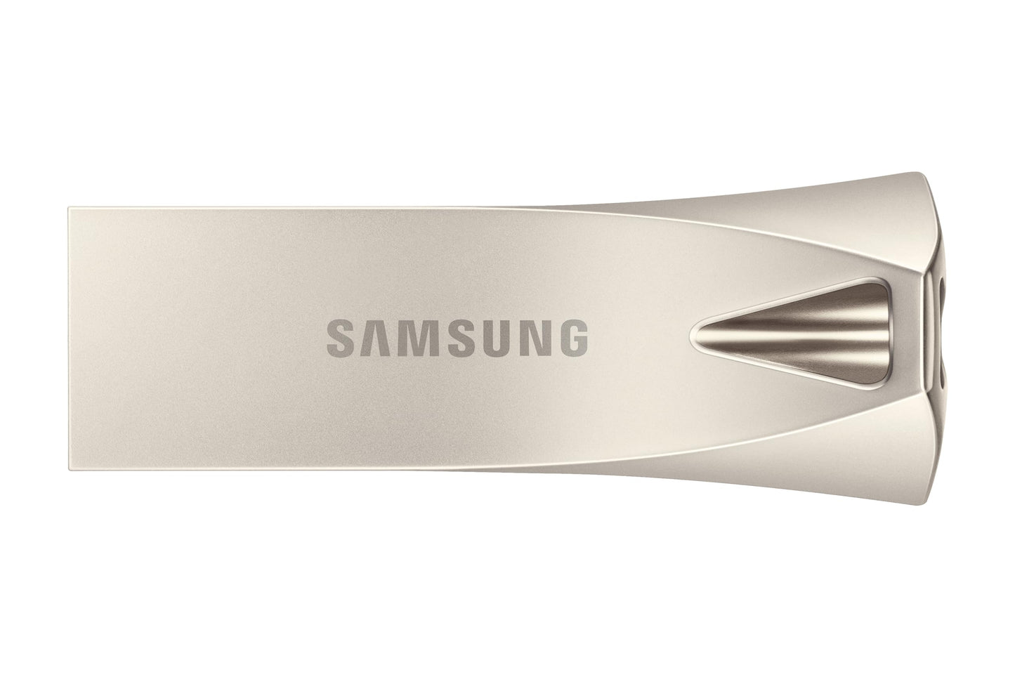 Samsung BAR Plus USB Flash Drive Type-A, 64GB, 200MB/s Read, 30MB/s Write, Durable USB 3.1 Memory Stick with Key Ring, Champagne Silver, MUF-64BE3/APC