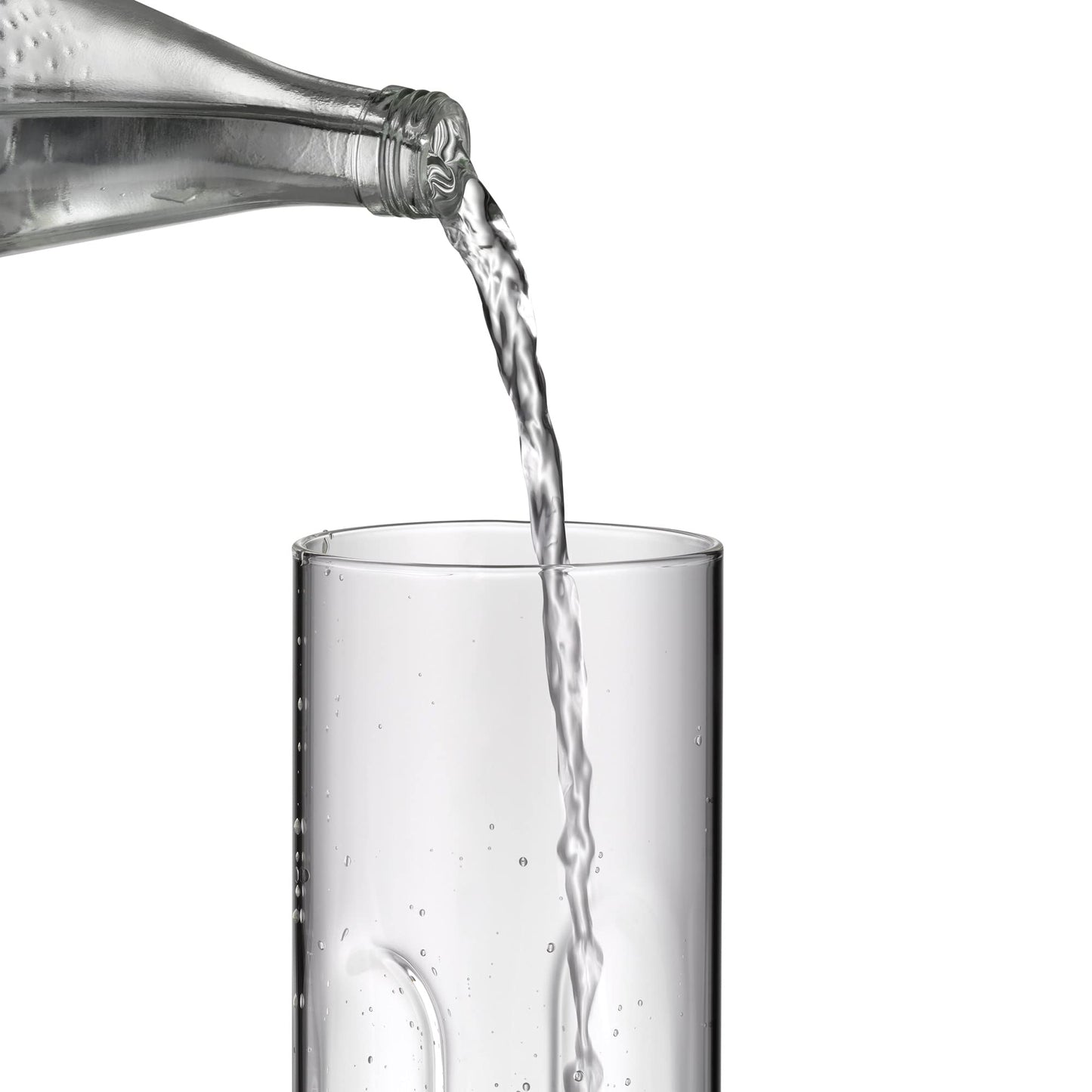 WMF Motion water carafe 1.25l, height 29 cm, glass carafe with lid, silicone lid, CloseUp closure, recessed grip, water carafe with lid, dishwasher safe - 651036040