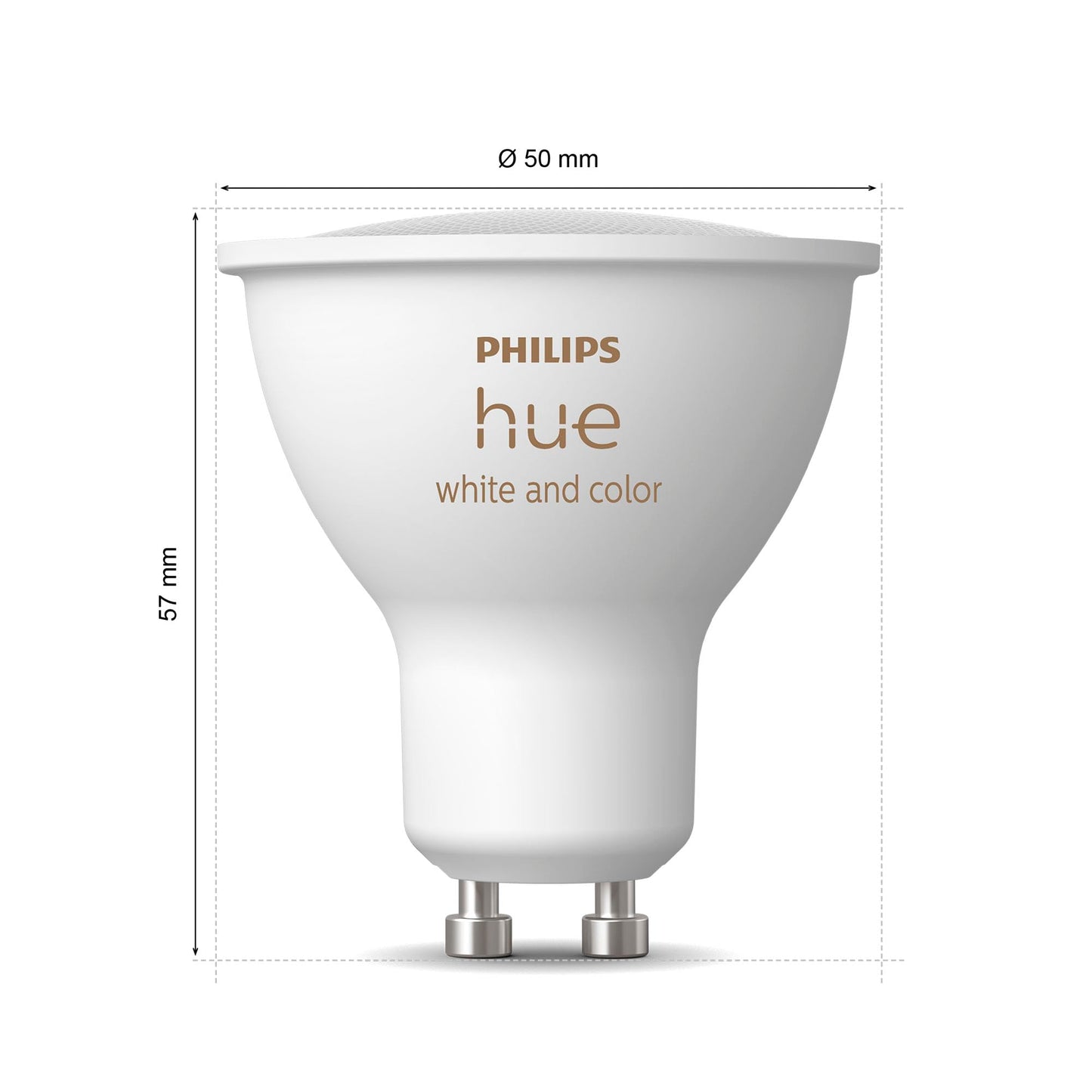 Philips Hue White & Color Ambiance GU10 LED spot pack of 1 (400 lm), dimmable LED lamp for the Hue lighting system with 16 million colors, smart light control via voice and app - 8720169229754