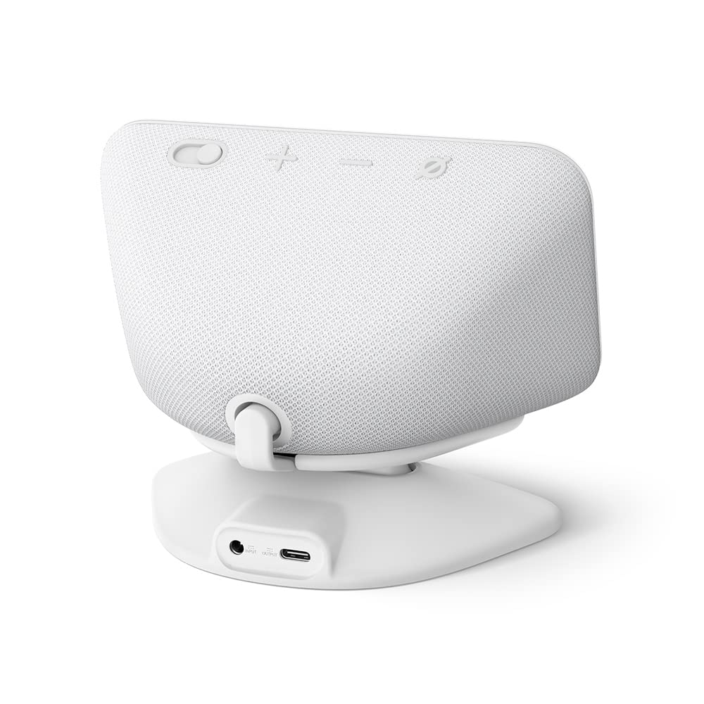 Adjustable Stand with USB-C Charging Port for Echo Show 5 (3rd Gen) | White - 53-031019