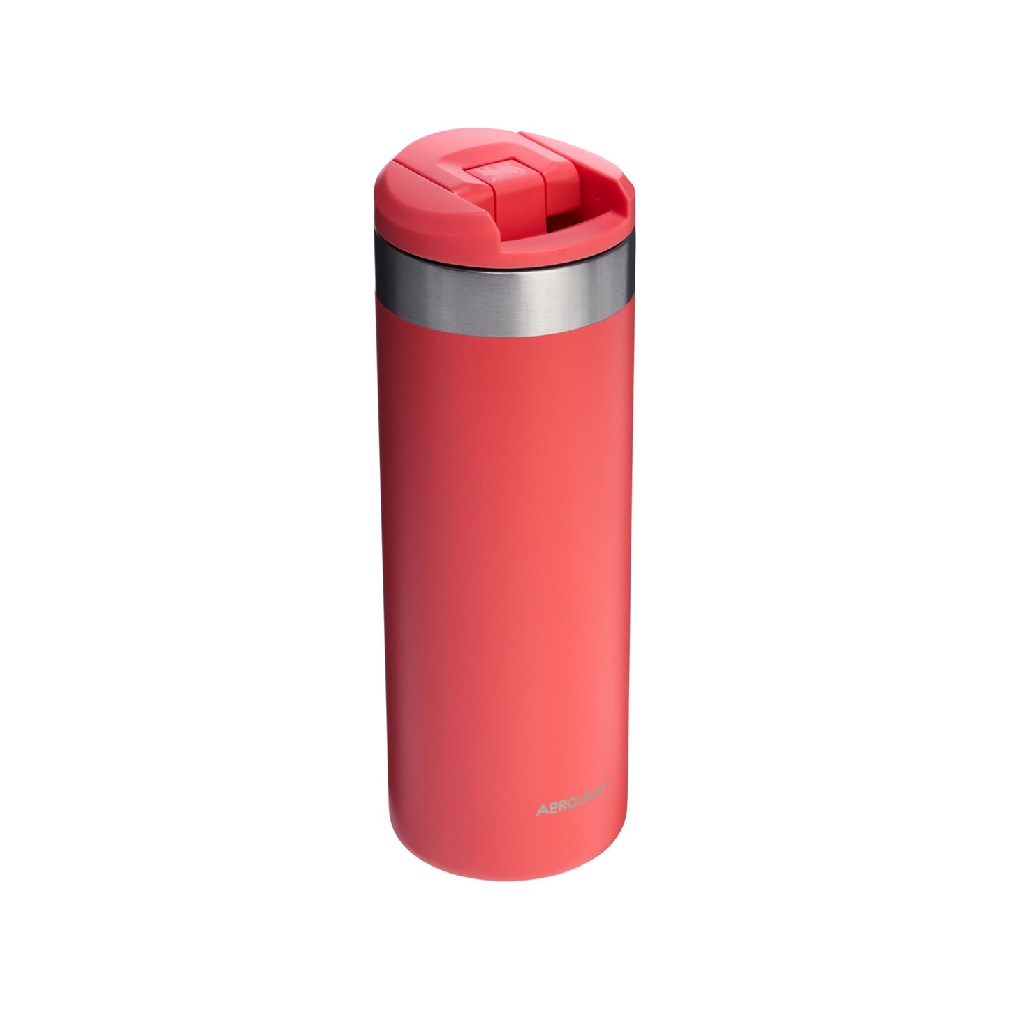 Stanley 1913 Aerolight Transit Thermo Mug 0.47L - Keeps Hot for 6 Hours - Dishwasher Safe - Coffee Mug To Go Leak-Proof - Compatible with Common Car Drink Holders - Hot Coral - 100000108204