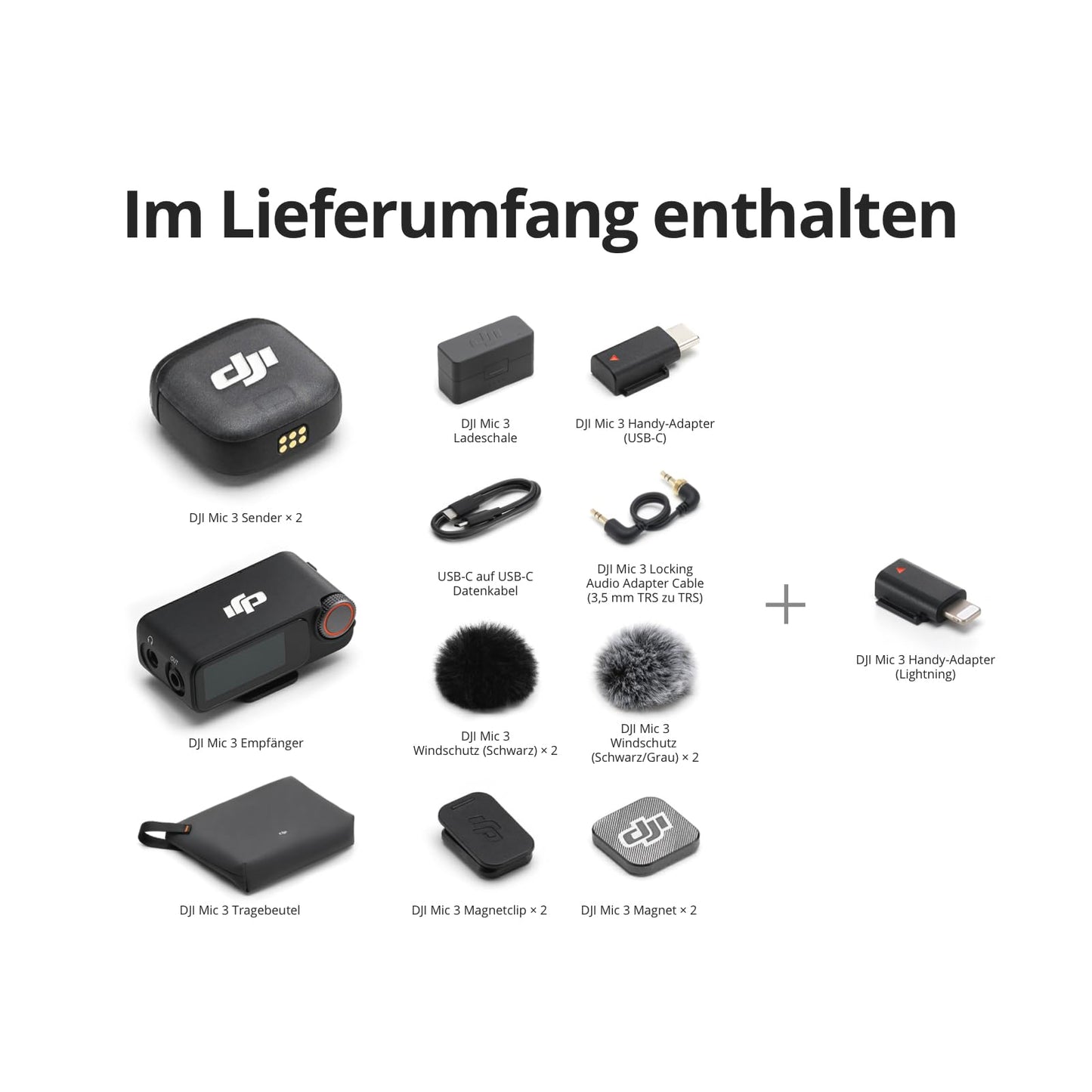 DJI Mic 3 2 TX + 1 RX + Charging Case