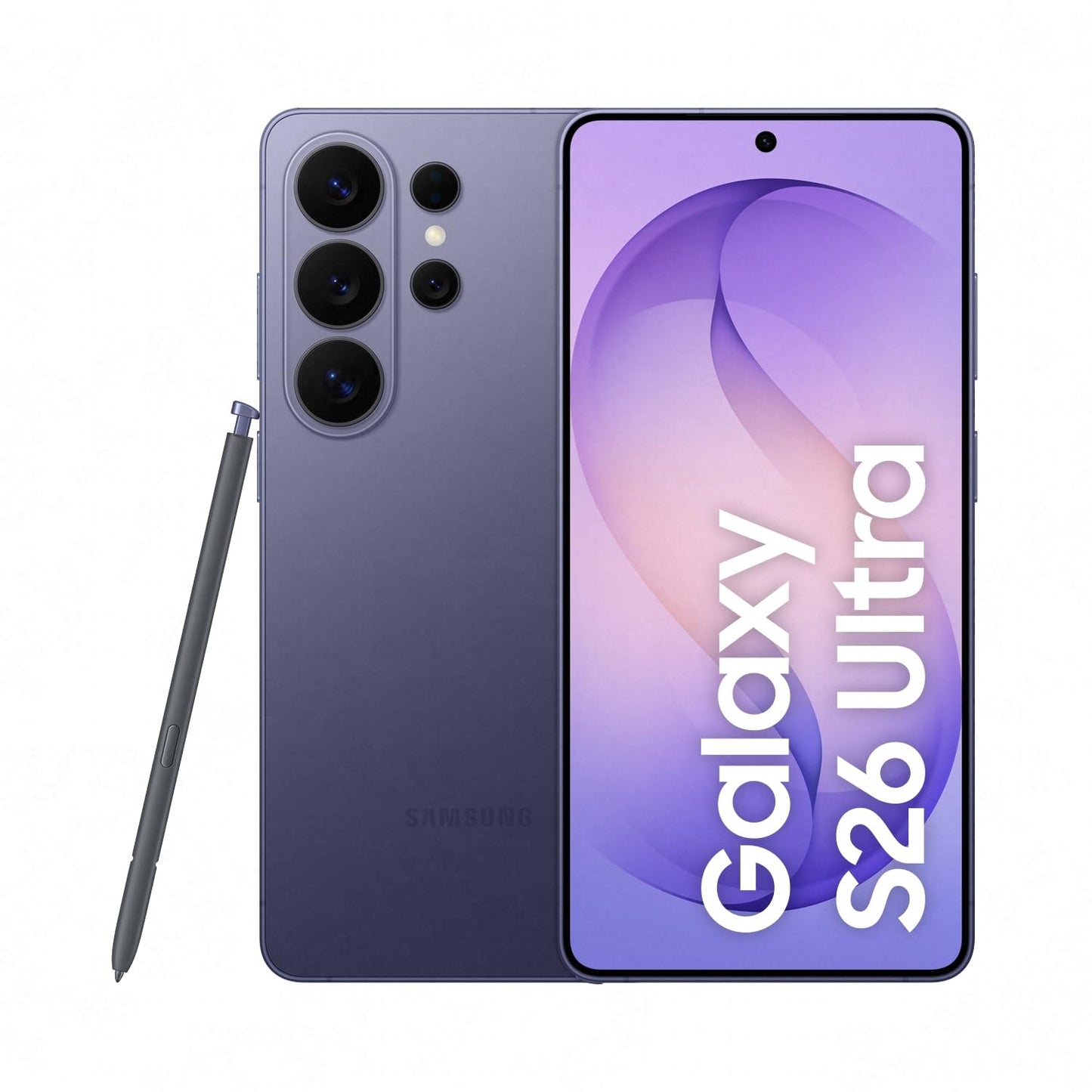 Samsung Galaxy S26 Ultra AI smartphone with Galaxy AI, cell phone without contract, Android, privacy display, 12 GB RAM, 512 GB storage, 200 MP, Cobalt Violet, 3 year manufacturer's warranty [Exclusively on Amazon] - F-MS948BZVGAMZ
