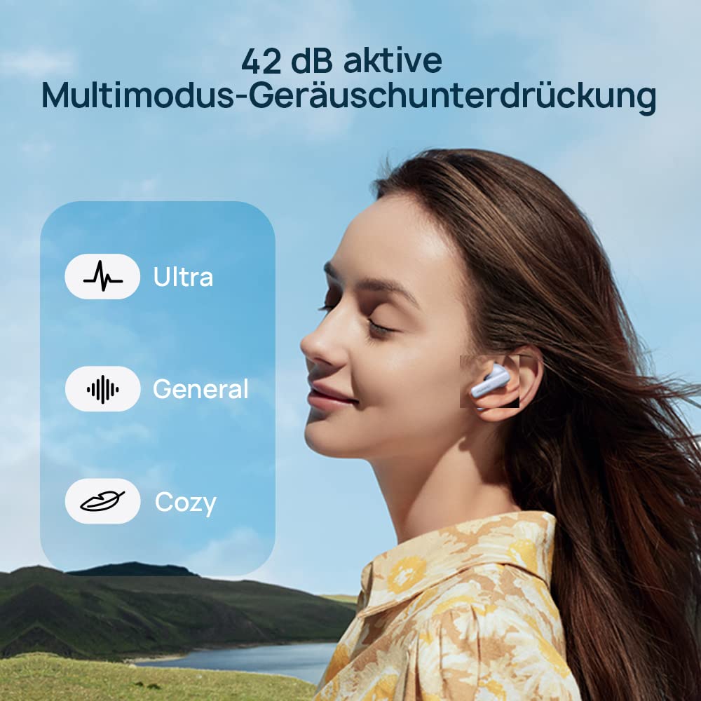 HUAWEI FreeBuds 5i Wireless Headphones, TWS Bluetooth Headphones, Hi-Res Sound, Multi-Mode Noise Cancellation, 28 Hour Battery Life, Waterproof, Nebula Black - 55036653