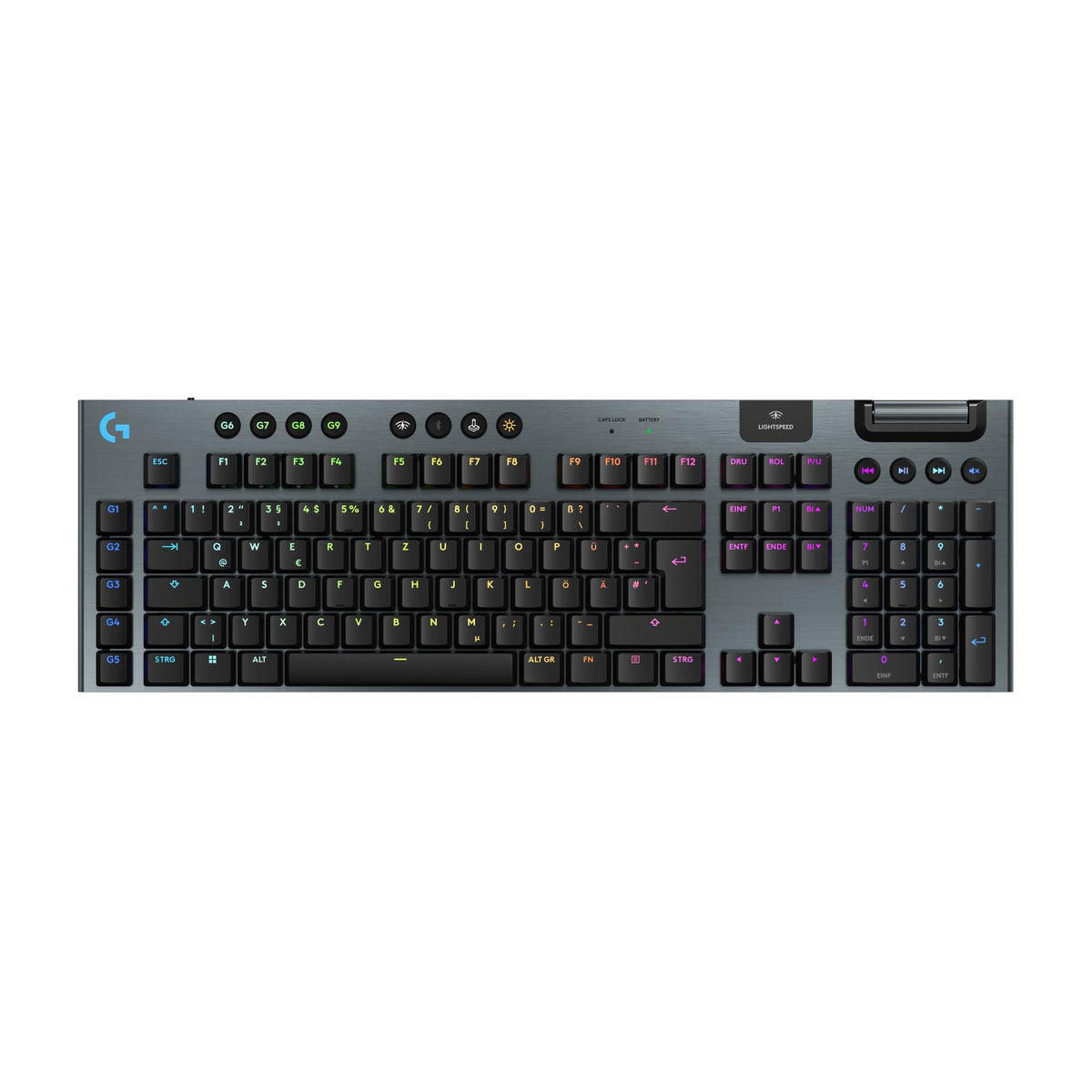 Logitech G G915 X LIGHTSPEED - Wireless, flat gaming keyboard (Black) - 920-012705