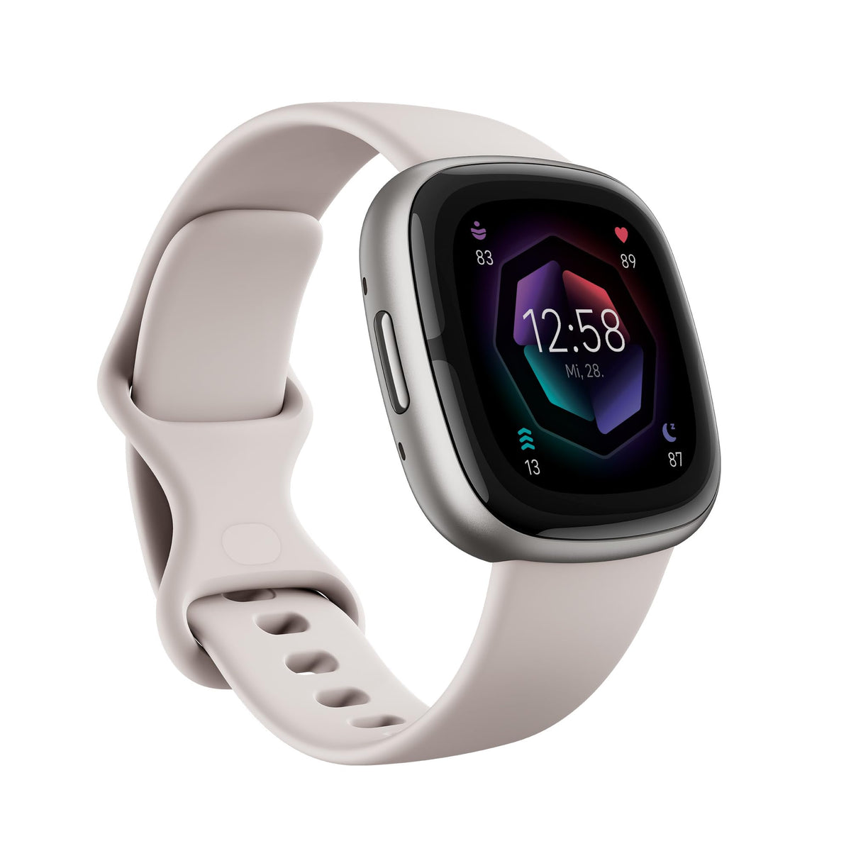 Google Fitbit Sense 2, Gray – Smartwatch for Men/Women – Fitness watch with integrated GPS and phone function, fitness tracking with stress management, ECG, and sleep analysis, compatible with Android/iOS. - FB521SRWT
