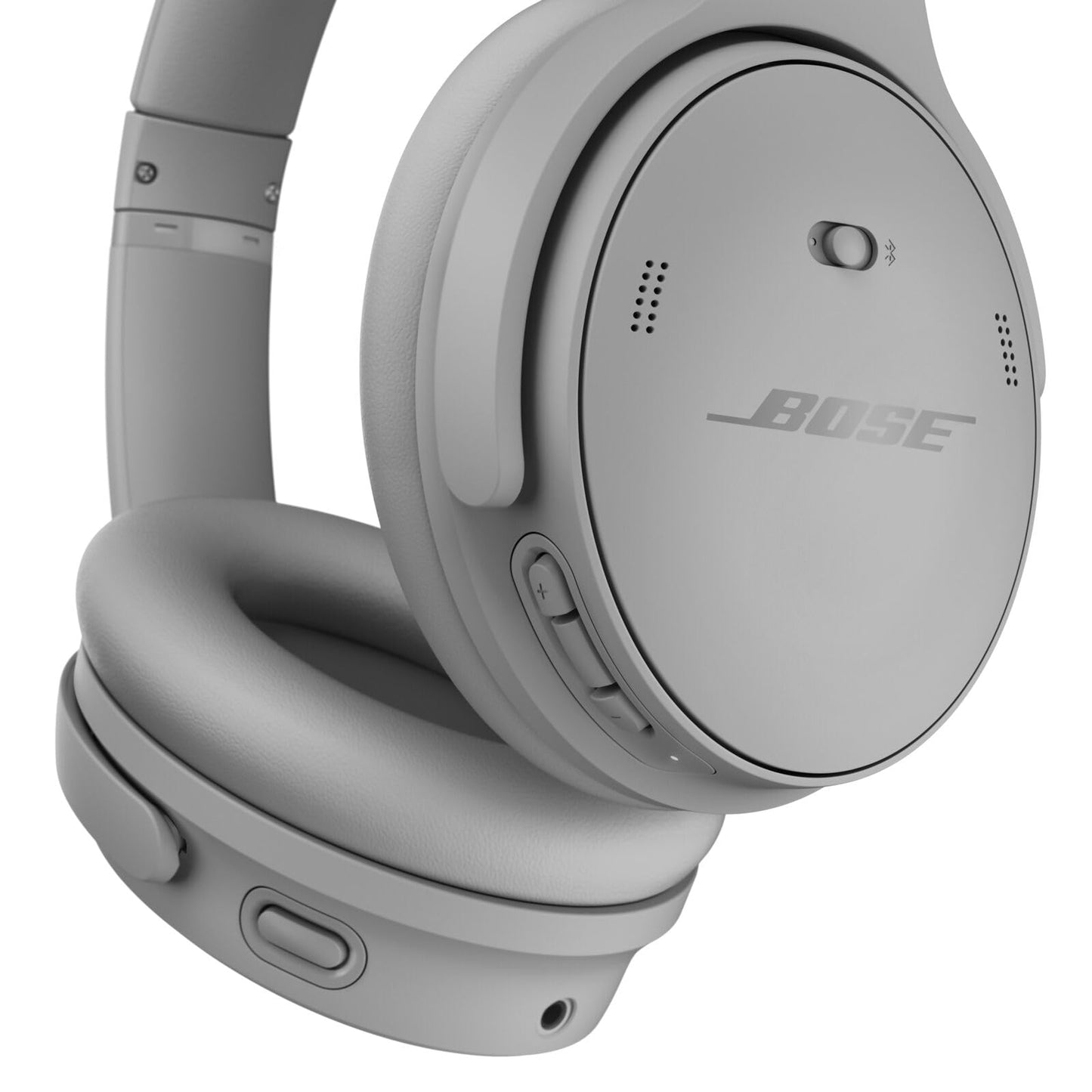 Bose QuietComfort wireless headphones with microphone and noise canceling, Bluetooth over-ear headphones, audiophile headphones, on-ear headphones with noise canceling, up to 24h battery life, moonlight gray - 884367-1700