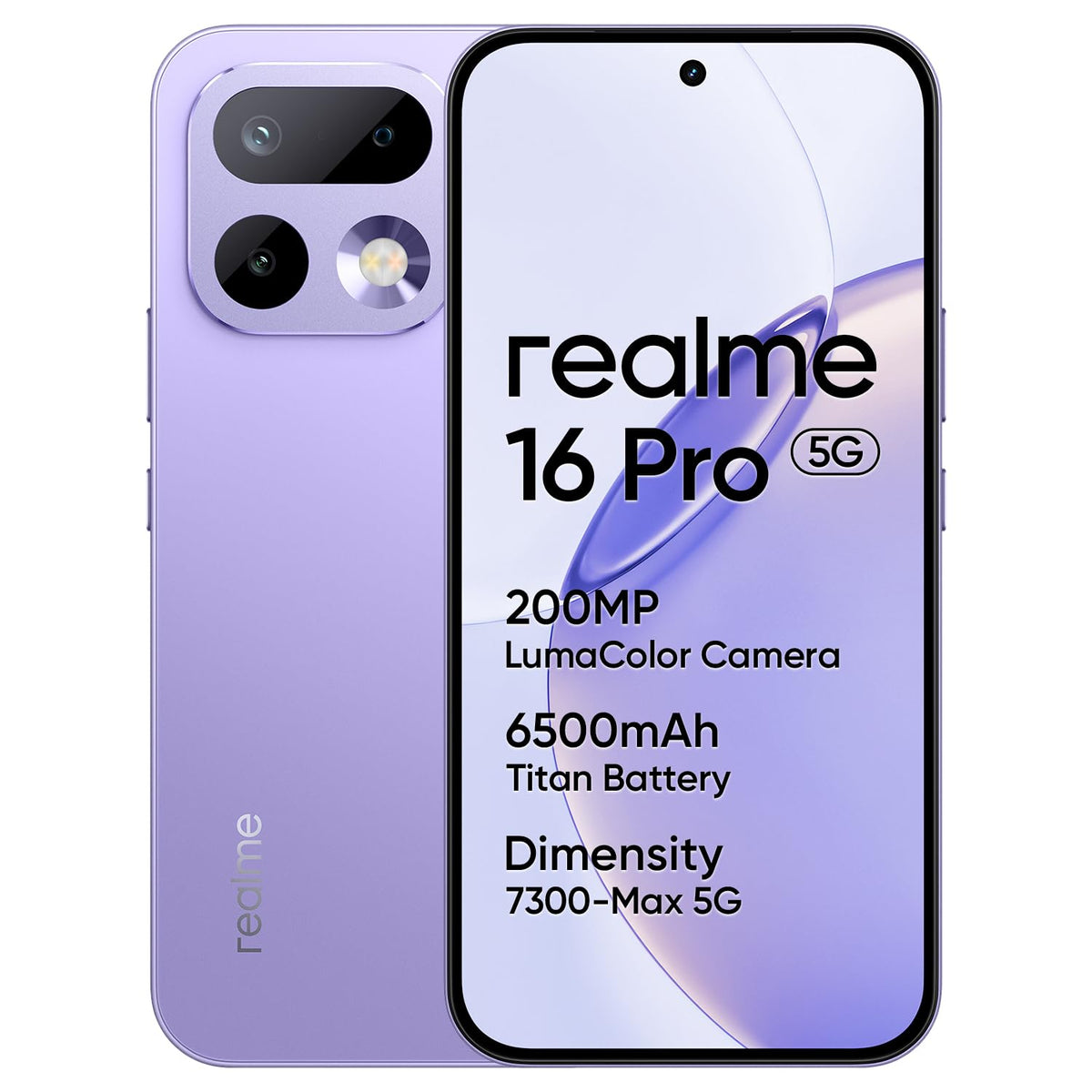 realme 16 Pro 5G 512GB 8GB Orchid Purple INT+NFC RMX5120 EU - 6941764485044