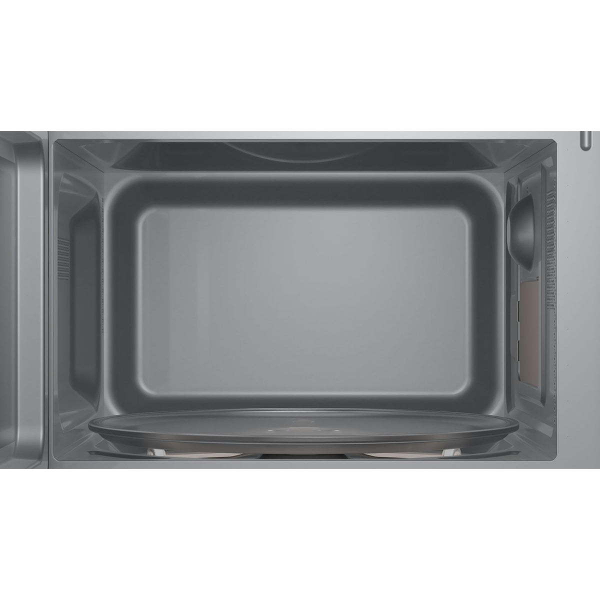 Bosch FFL023MW0 Serie 2 Microwave, 26 x 44 cm, 800 W, Turntable 27 cm, Left Door Hinge, AutoPilot 7 with 7 Automatic Programs, Cleaning Assistance, LED Touch Display, White