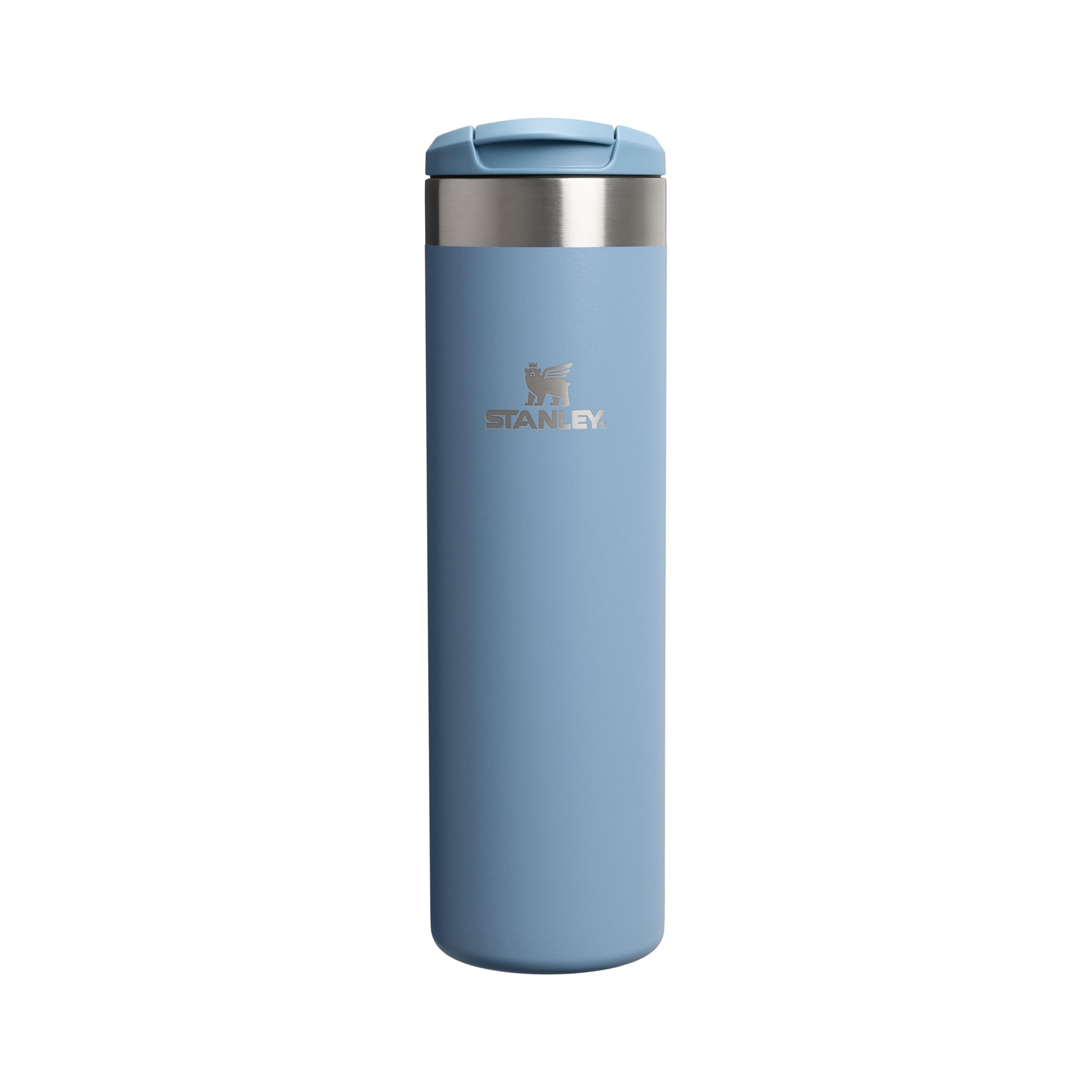 Stanley 1913 Aerolight Transit Thermo Mug 0.6L - Keeps Hot for 8 Hours - Dishwasher Safe - Coffee Mug To Go Leak-Proof - Compatible with Common Car Drink Holders - Indigo - 10-10789-172