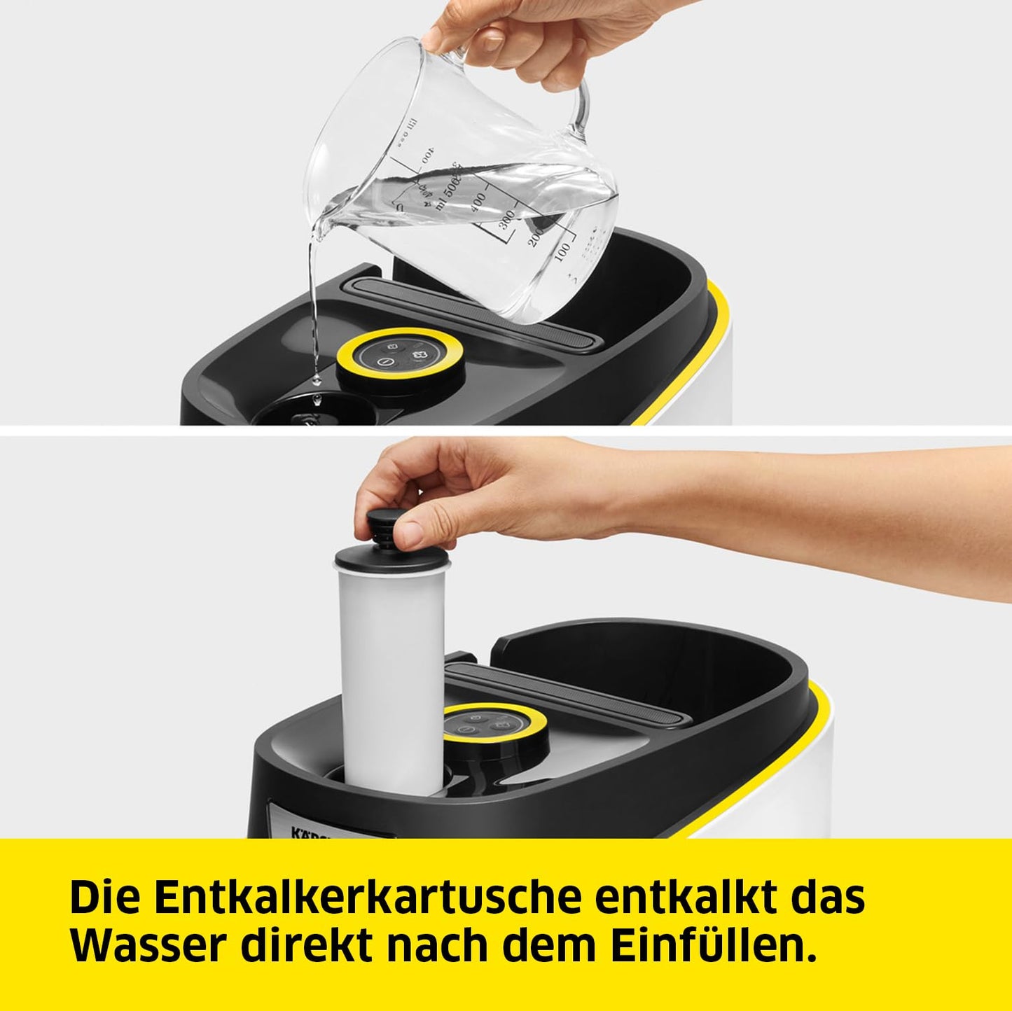 Kärcher steam cleaner SC 3 Deluxe, steam pressure: 3.5 bar, heating time: 30 s, power: 1,900 W, area performance: 75 m², tank: 1 l, with floor cleaning set, microfiber cover, nozzles and round brush, white - 1.513-430.0