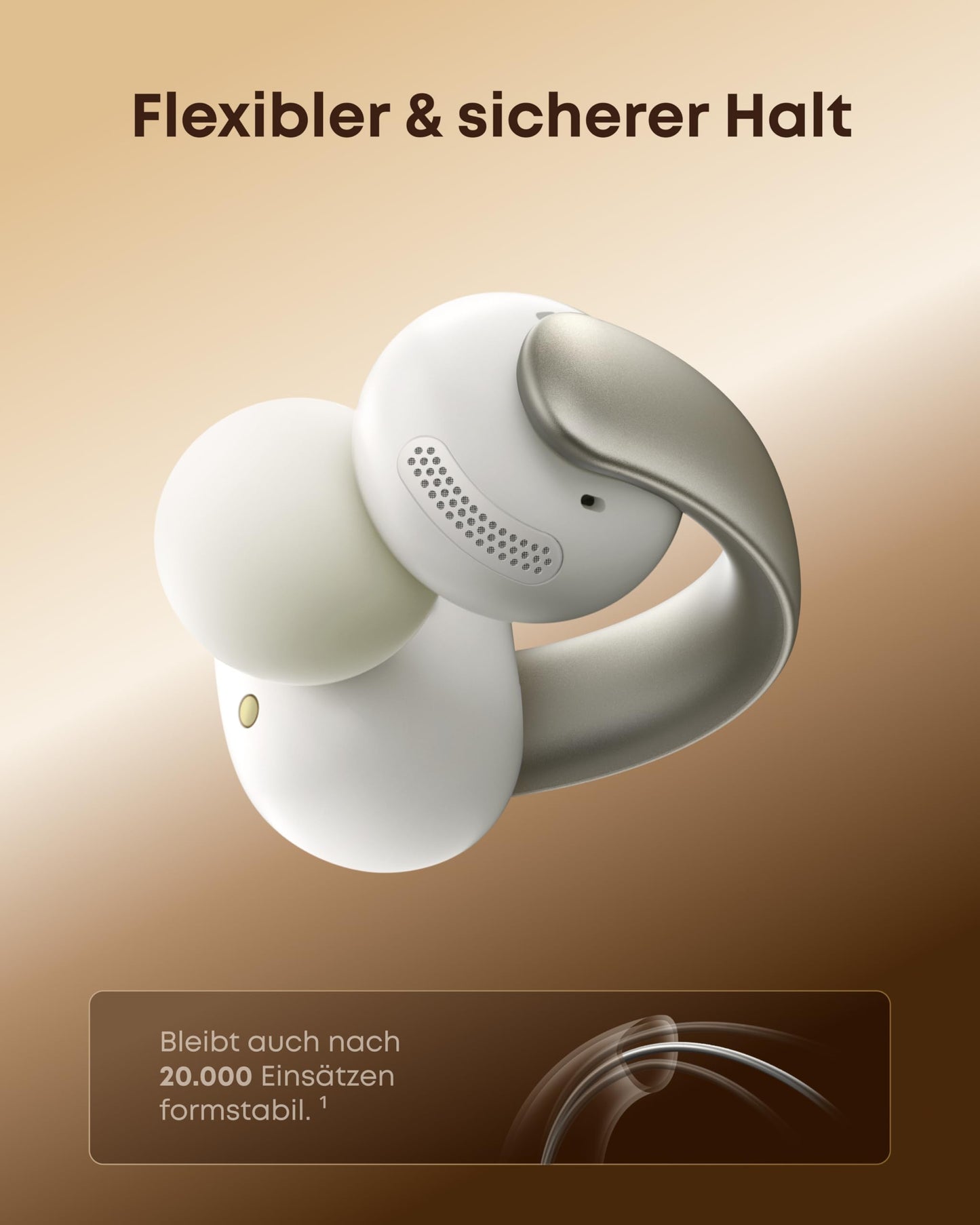 soundcore by Anker AeroClip, open-ear headphones, open-ring design, Hi-Res - A3388