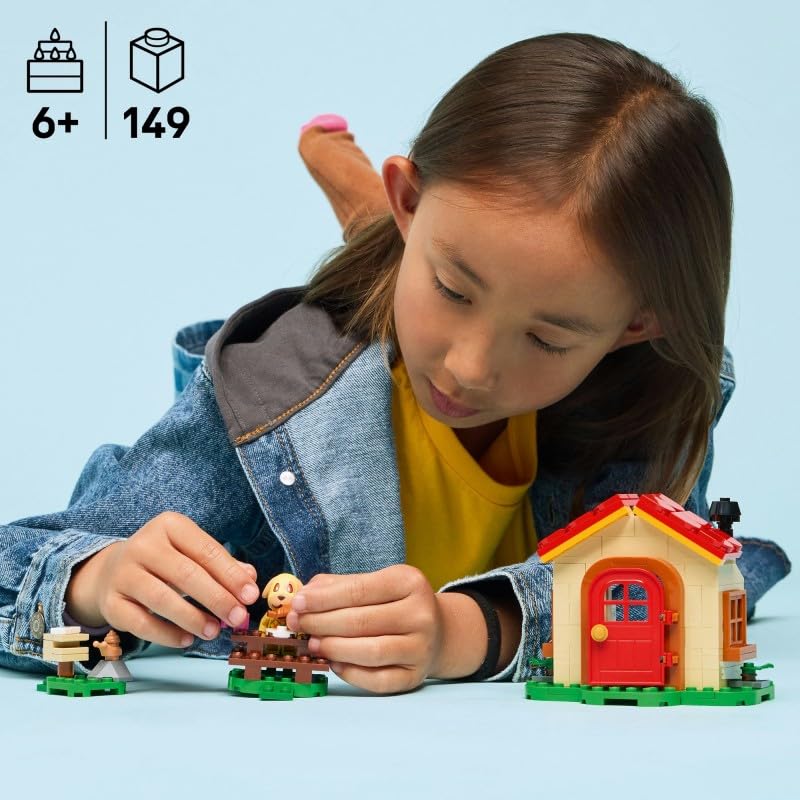 LEGO Animal Crossing - Bee's Cozy House - Toy with Minifigure, Piano, Picnic Table & Food Accessories - Playset Gamer Gift for Girls, Boys & Fans from 6 Years - 77058