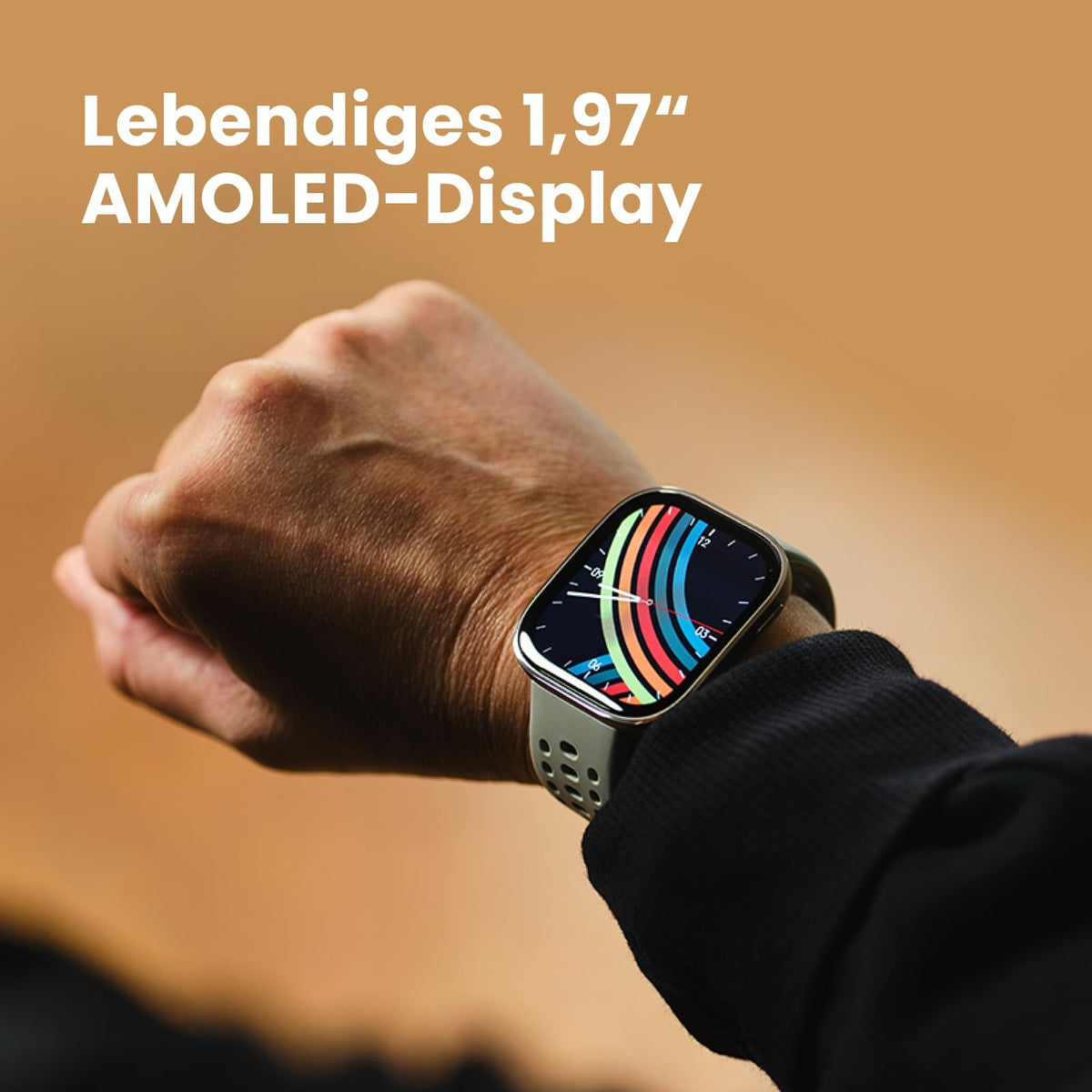 Amazfit Bip 6 Smart Watch 46mm, 14 day battery, 1.97" AMOLED, GPS & free maps, AI, Bluetooth call text function, health, fitness sleep tracker, 140+ training modes, 5 ATM, Blush - A2435