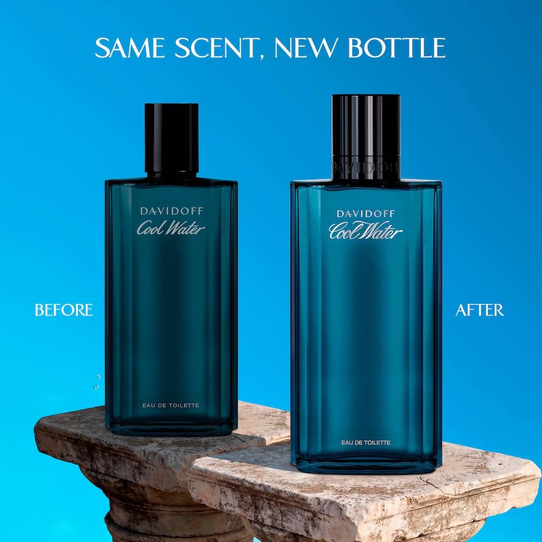 Davidoff Cool Water Eau de Toilette - Fougère fragrance for men - With coriander, lavender and amber - Long-lasting fragrance, 125ml - 123657