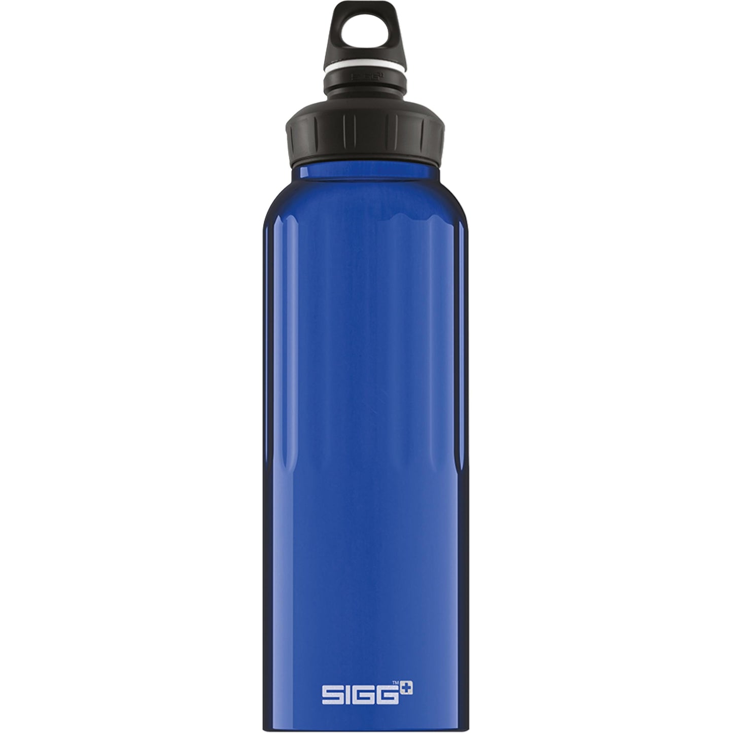 SIGG - aluminum drinking bottle - sports bottle WMB Traveler dark blue - climate neutral certified - carbonated drinks - leak-proof - light as a feather - BPA-free - outdoor, sports & fitness - 1.5L - 8256.10
