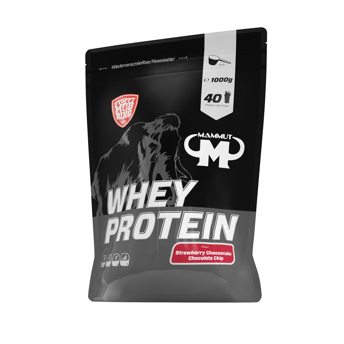 Mammut Nutrition Whey Protein Strawberry Cheesecake Chocolate Chip, 1 kg - 1001699