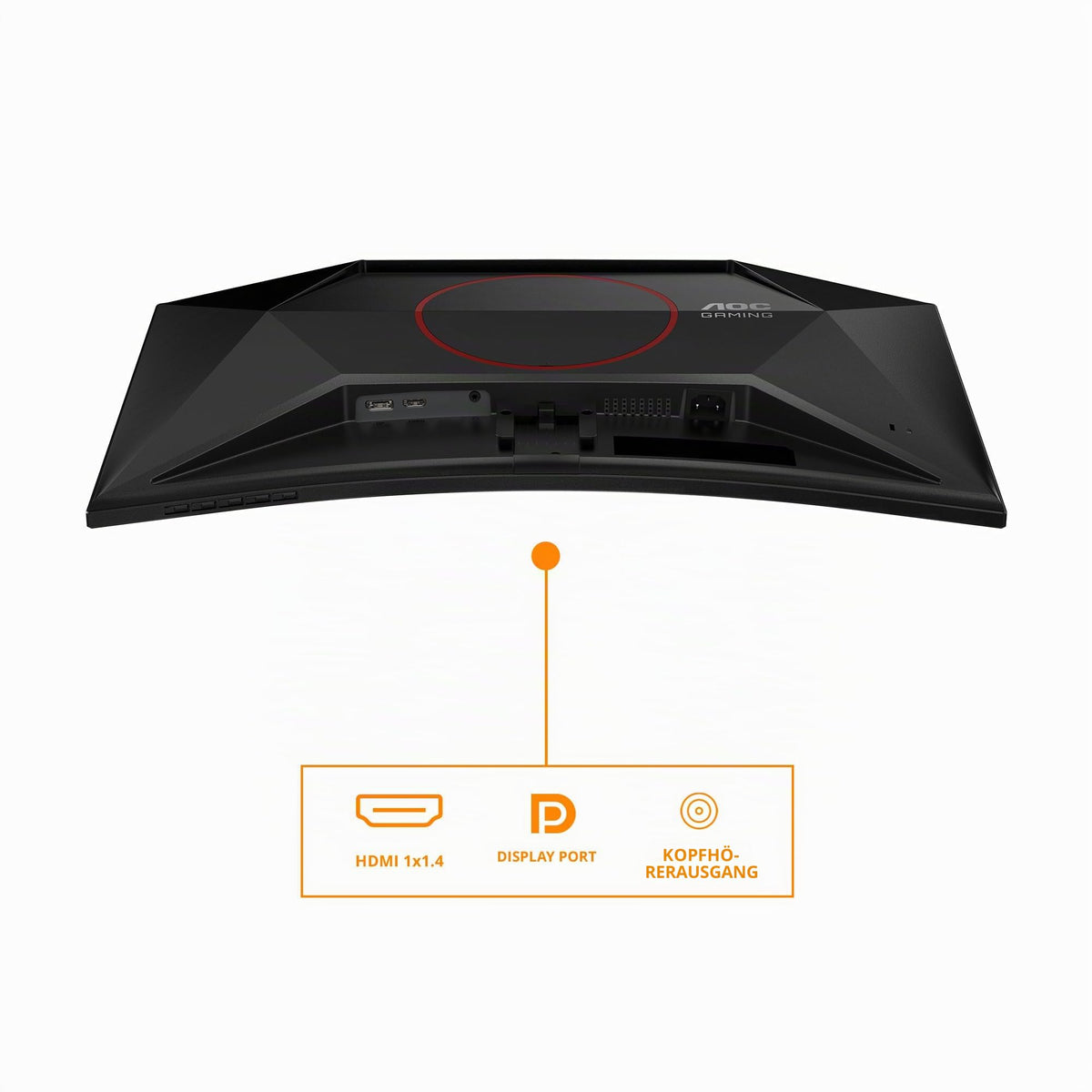 AOC C27G42FE Monitor Curved de 27 inch, FHD, 180Hz, panou VA, 4ms GtG, Adaptive Sync, HDR10, FreeSync, (1920x1080 HDMI 1x 1.4 DP 1x 1.2) Negru