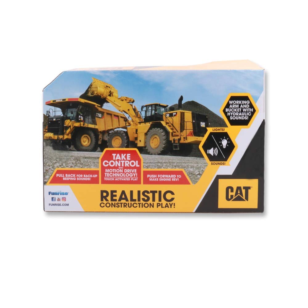 CatToysOfficial | CAT Construction 29.5 cm Power Haulers Excavator Toy | Real Lights & Sounds, Motion-Driven, Working Functions | Interactive Construction Vehicles for Kids Aged 3 and Up - 82268