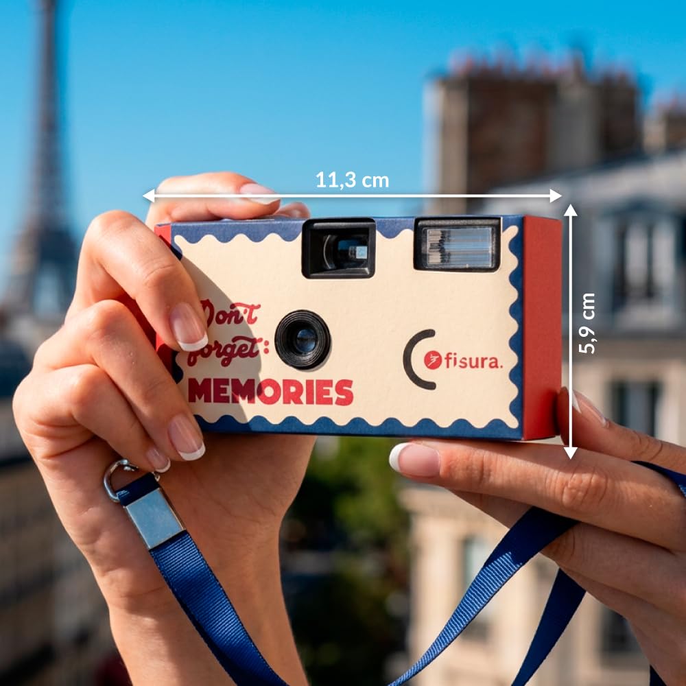 Fisura disposable camera (Don't Forget, blue and beige) - HGI2621553