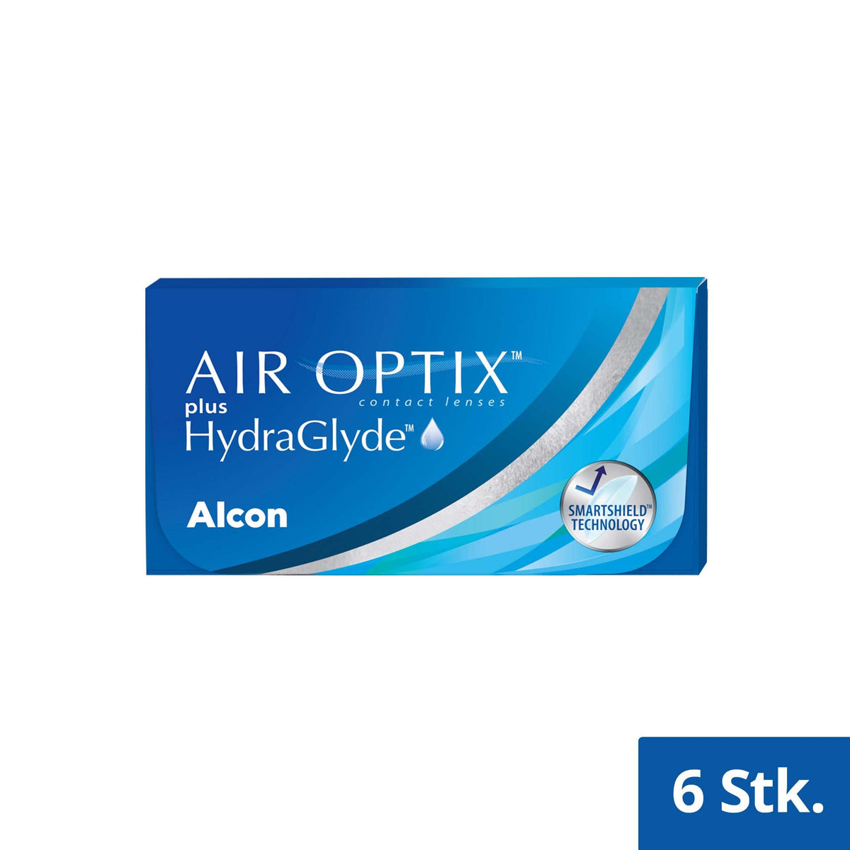 Air Optix plus HydraGlyde Monthly Contact Lenses | 6 pcs | -00.50 dpt - 【PWR/